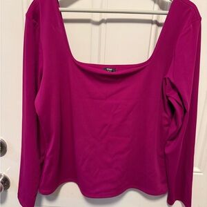 Express Fuchsia Long Sleeve Top